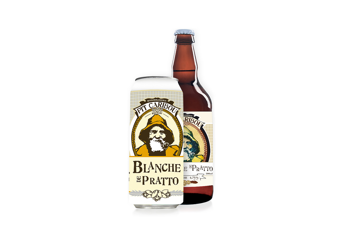 Bière classique – Blanche de Pratto – Pit Caribou