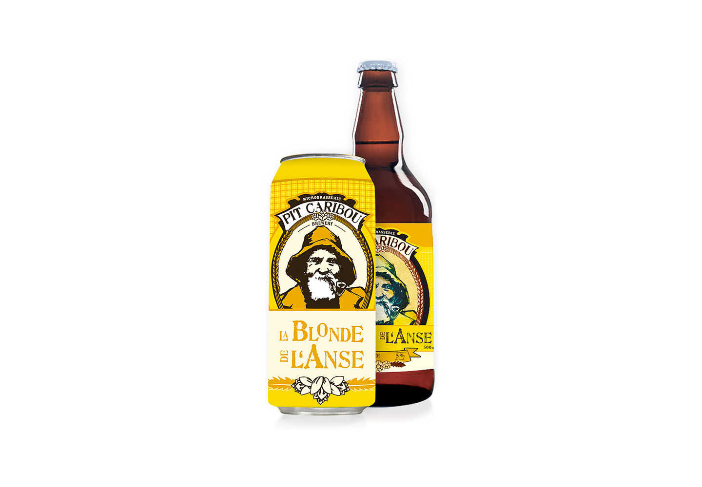 Bière classique – La blonde de l’Anse – Pit Caribou